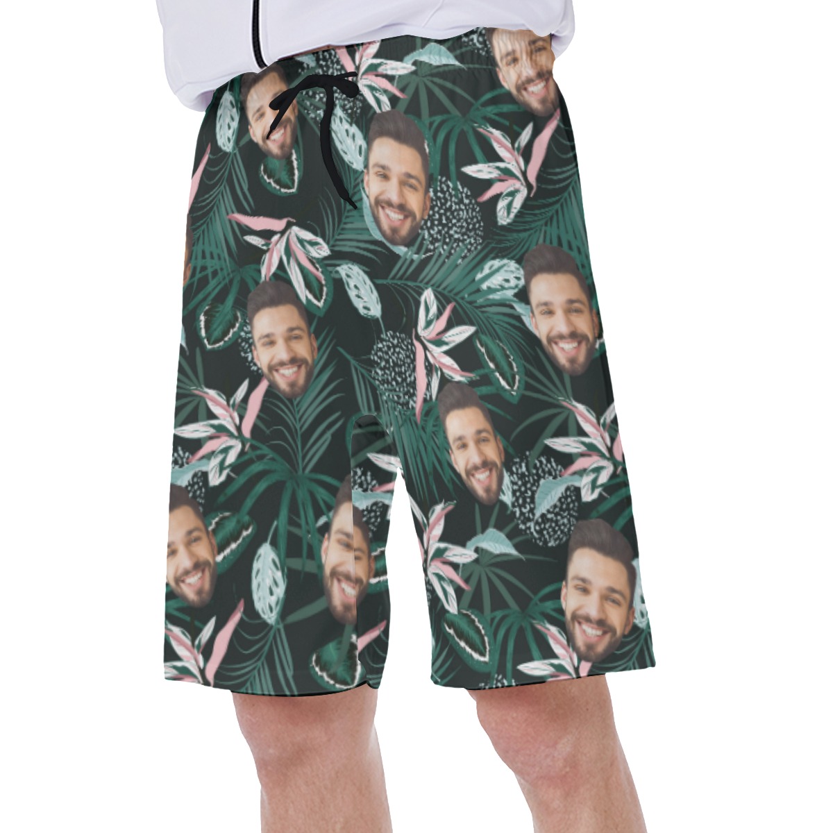 Tropical Green Hawaiian Shorts For Men