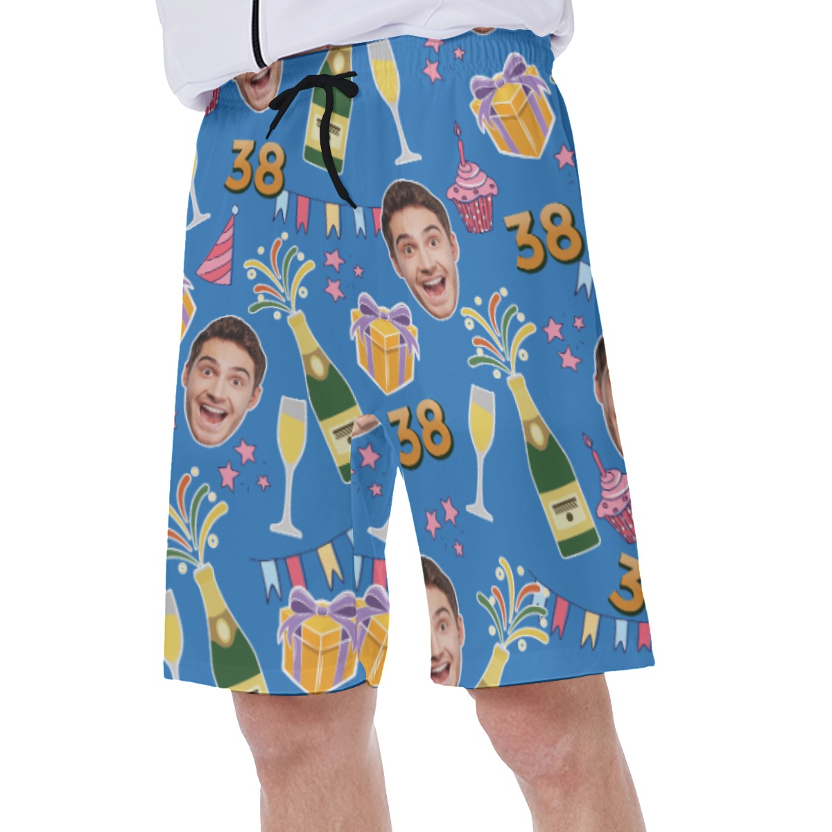 Custom Face Birthday Summer Swimwear For Men