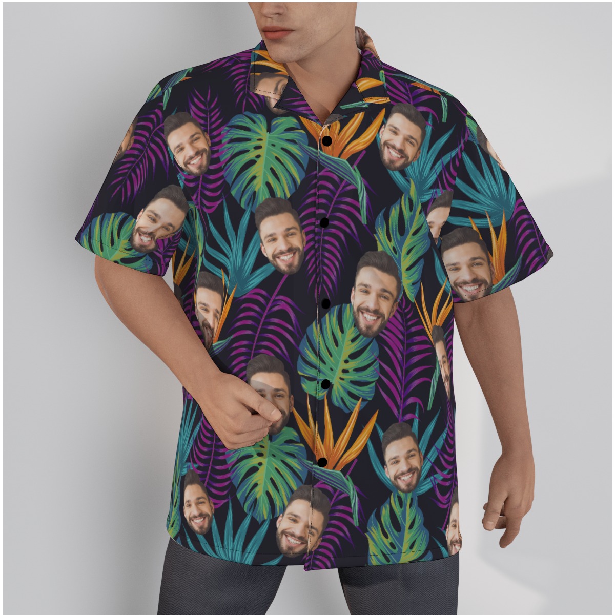 Own Face Hawaiian Shirt For Men - variant image 1