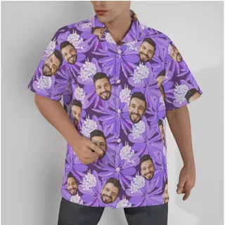Unique Multi Custom Face Hawaiian Shirt For Men