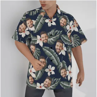 Tropical Hawaiian Shirt With Multi Custom Face