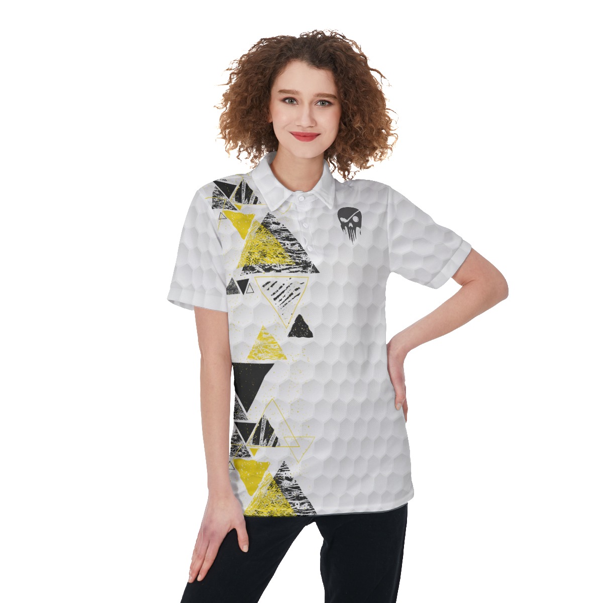 Cool Skull Golf Shirt For Women - variant image 1