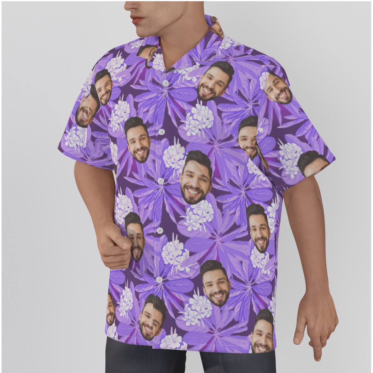 Unique Multi Custom Face Hawaiian Shirt For Men