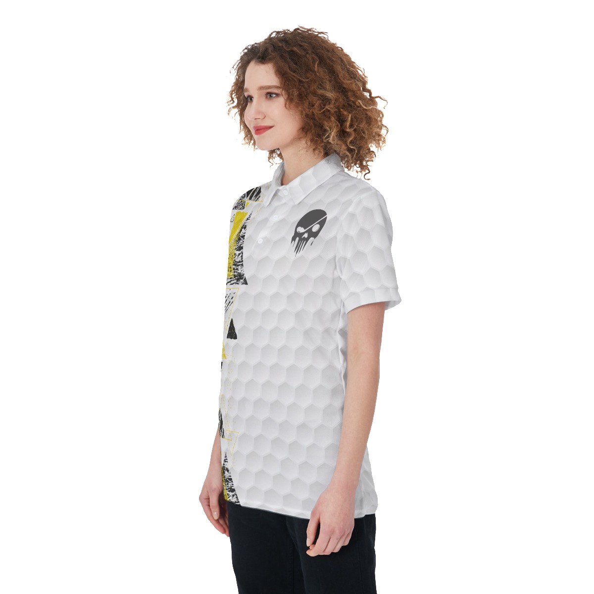 Cool Skull Golf Shirt For Women