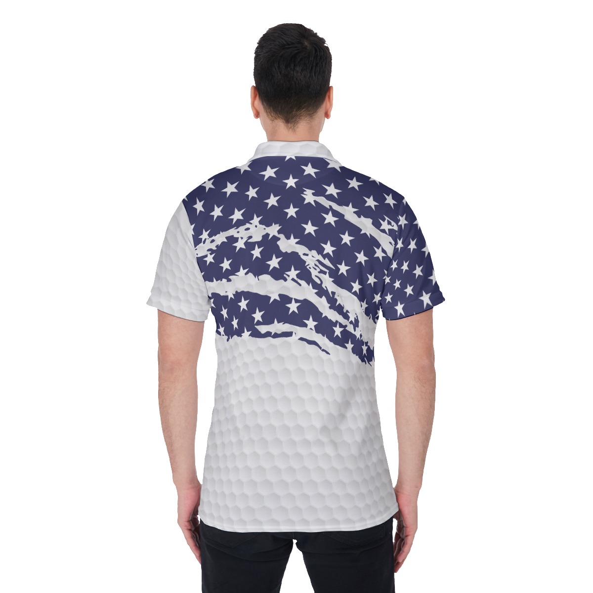 American Flag Men's Golf Shirt