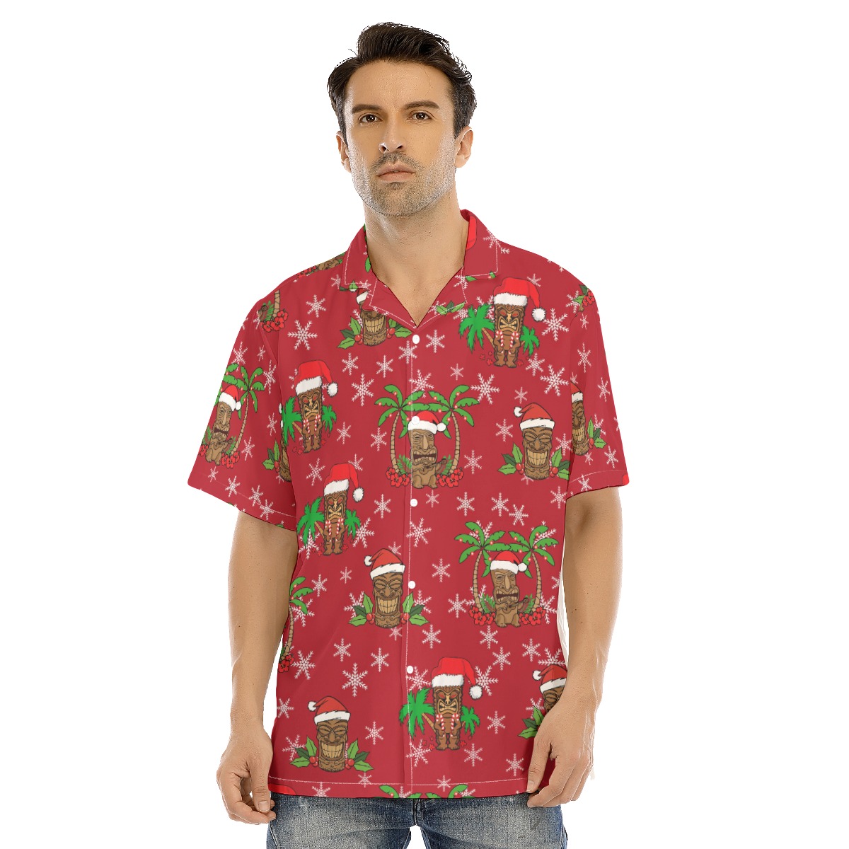 Men's Music Tiki Christmas Hawaiian Shirt - variant image 1