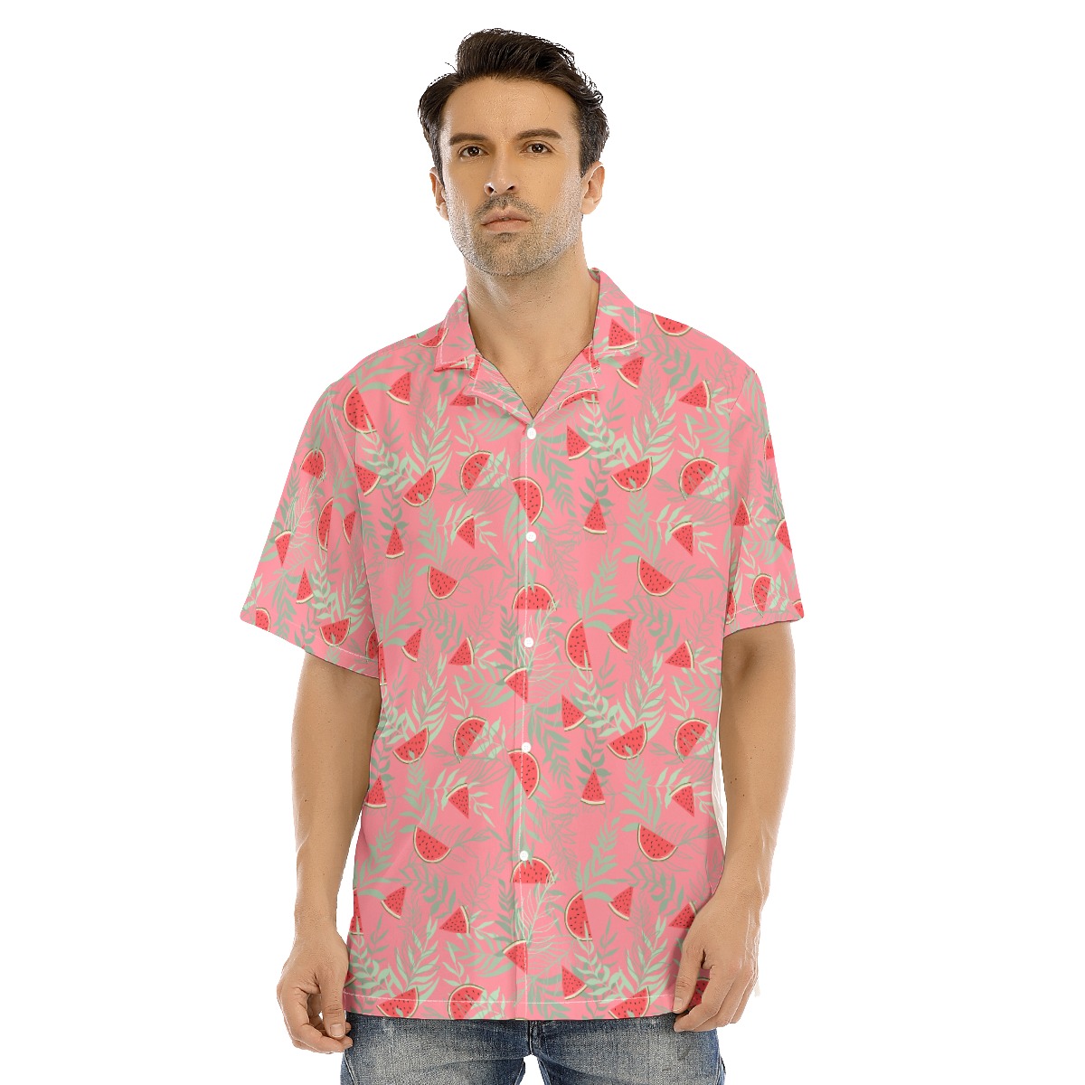 Watermelon Men's Hawaiian Shirt - variant image 1