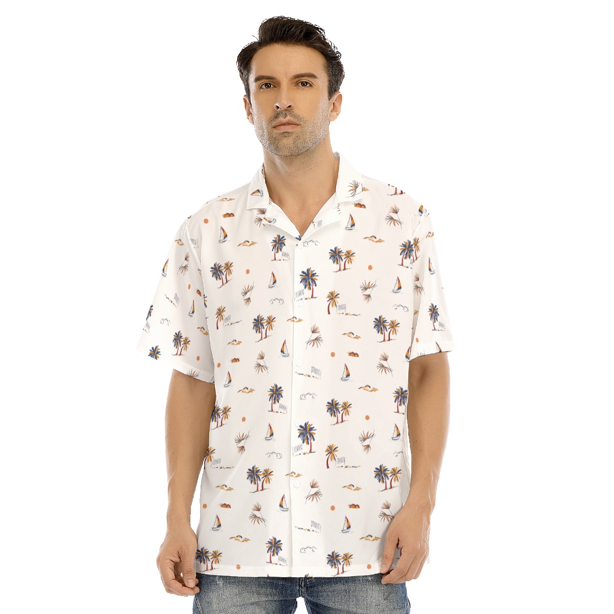 Men's Hawaiian Shirt Patterns Theme Beach - variant image 1