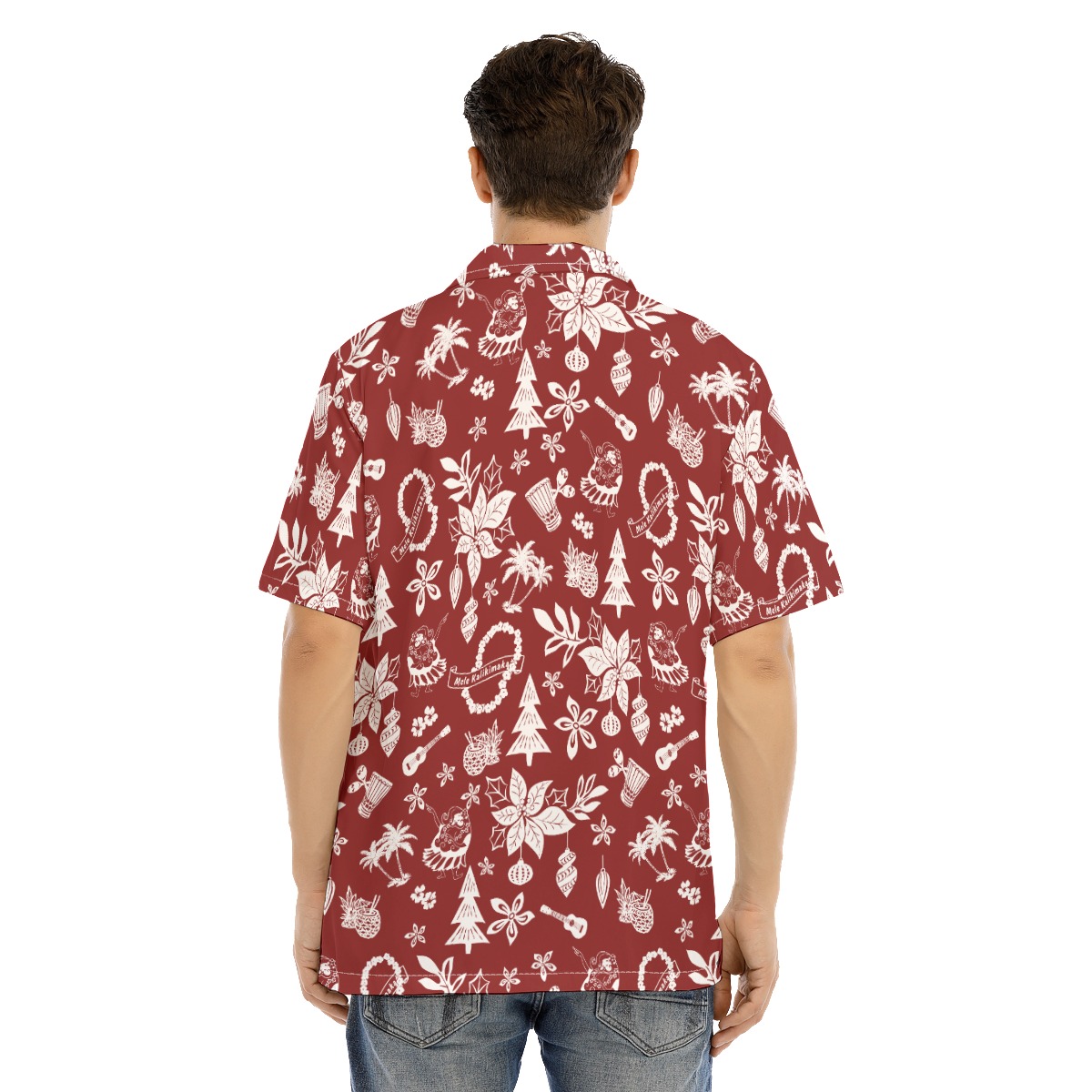 Men's Merry Christmas Red Hawaiian Shirt