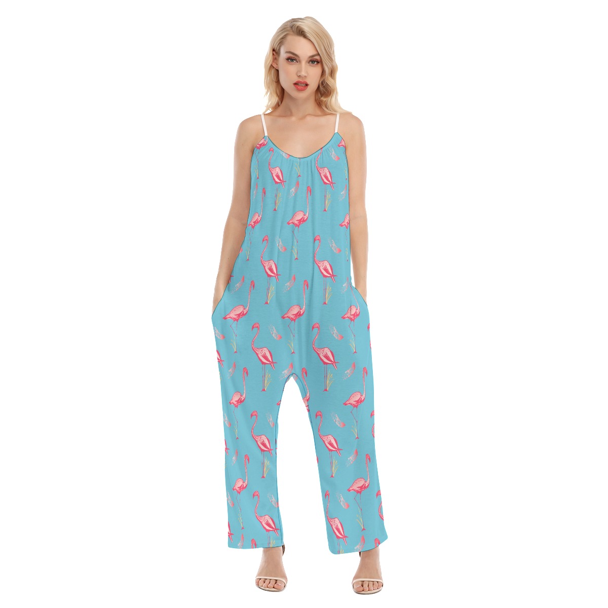 Cool Flamingo Hawaiian Jumpsuit For Women - variant image 1