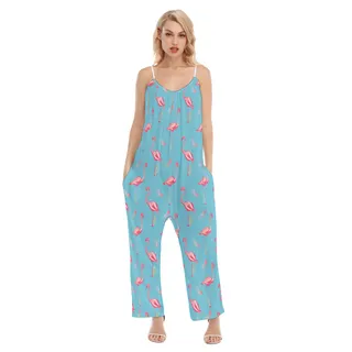 Cool Flamingo Hawaiian Jumpsuit For Women