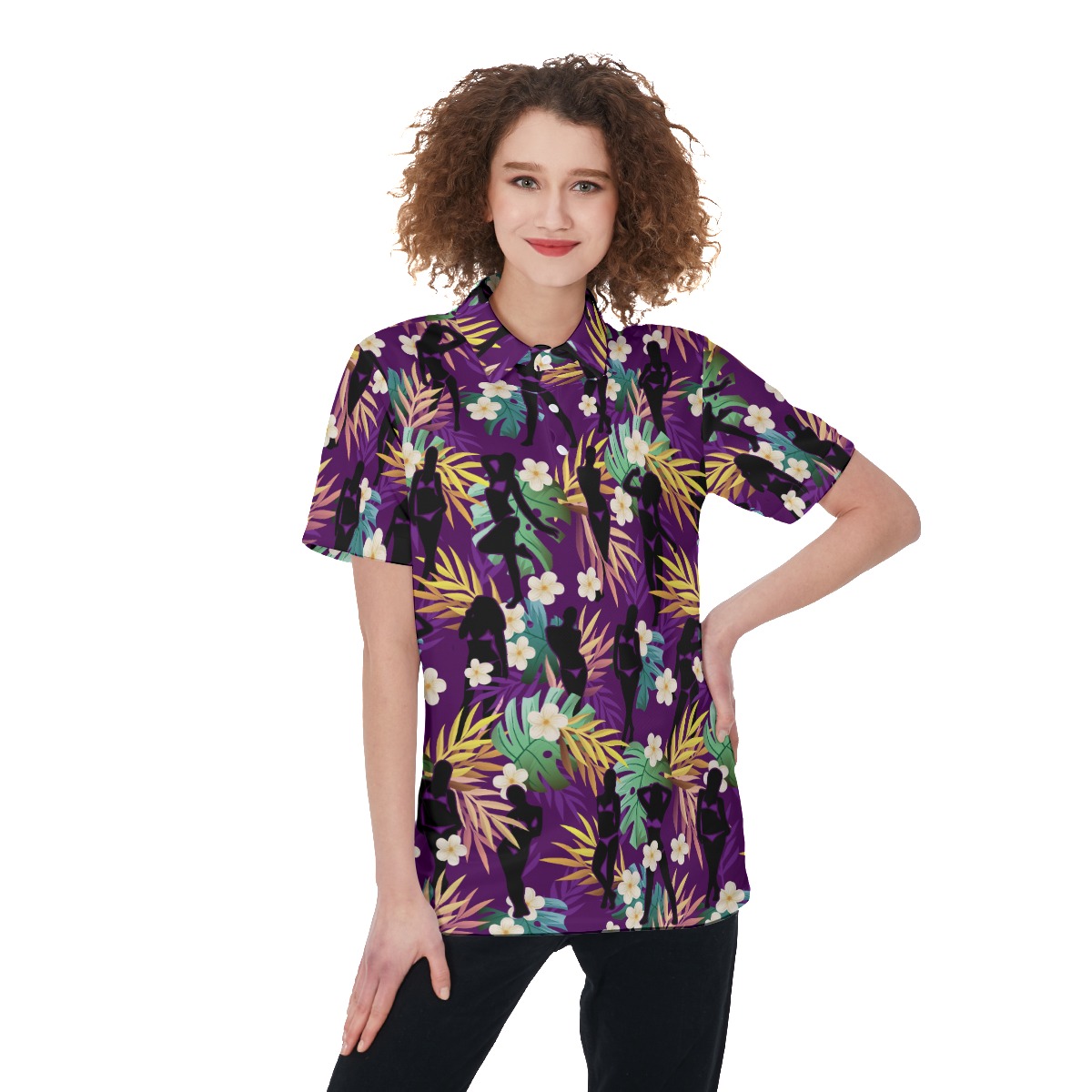 Tropical Loud Golf Shirt For Women - variant image 1