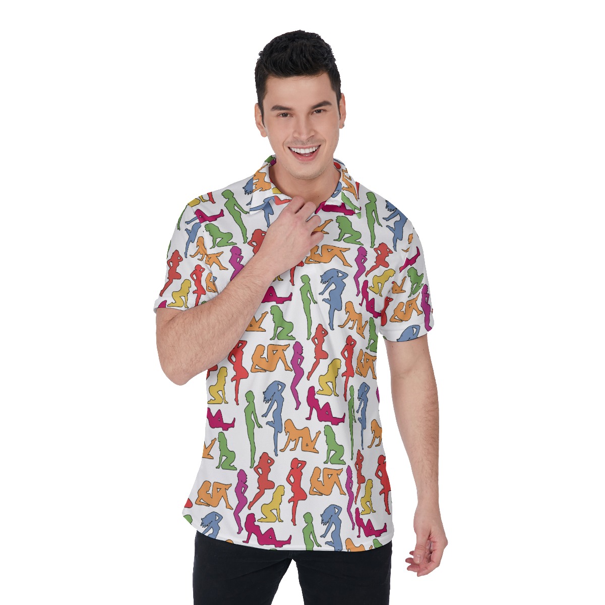 Hot Girl Funny Golf Shirt For Men - variant image 1