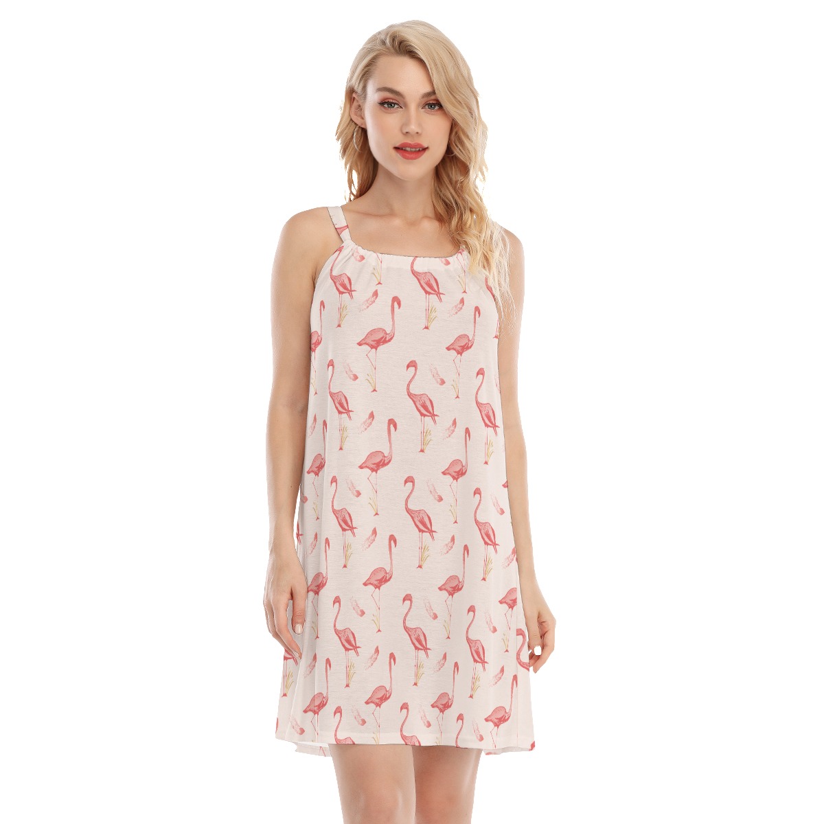 Flamingo White Hawaiian Dress - variant image 1