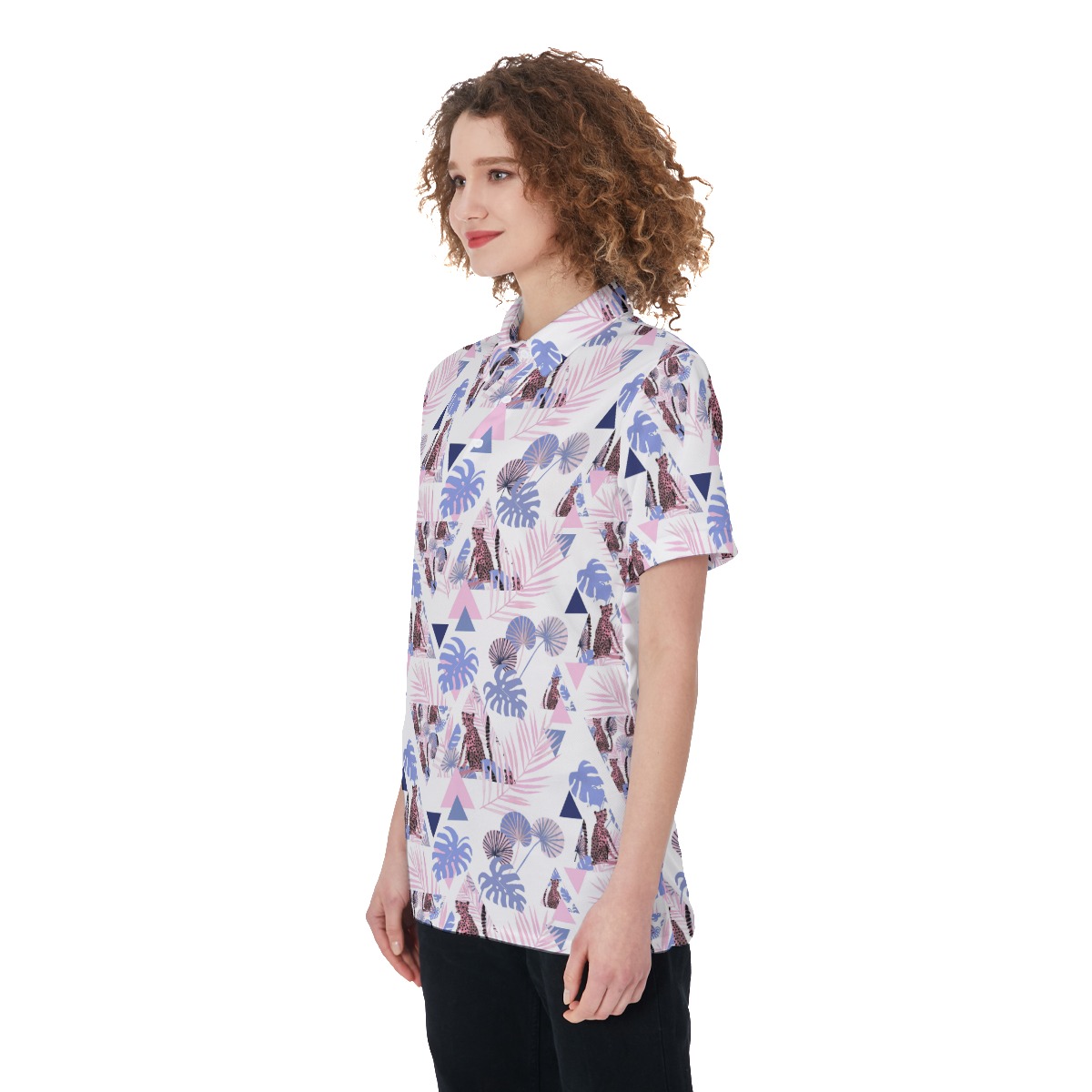 Wildlife Triangle Golf Tops For Women