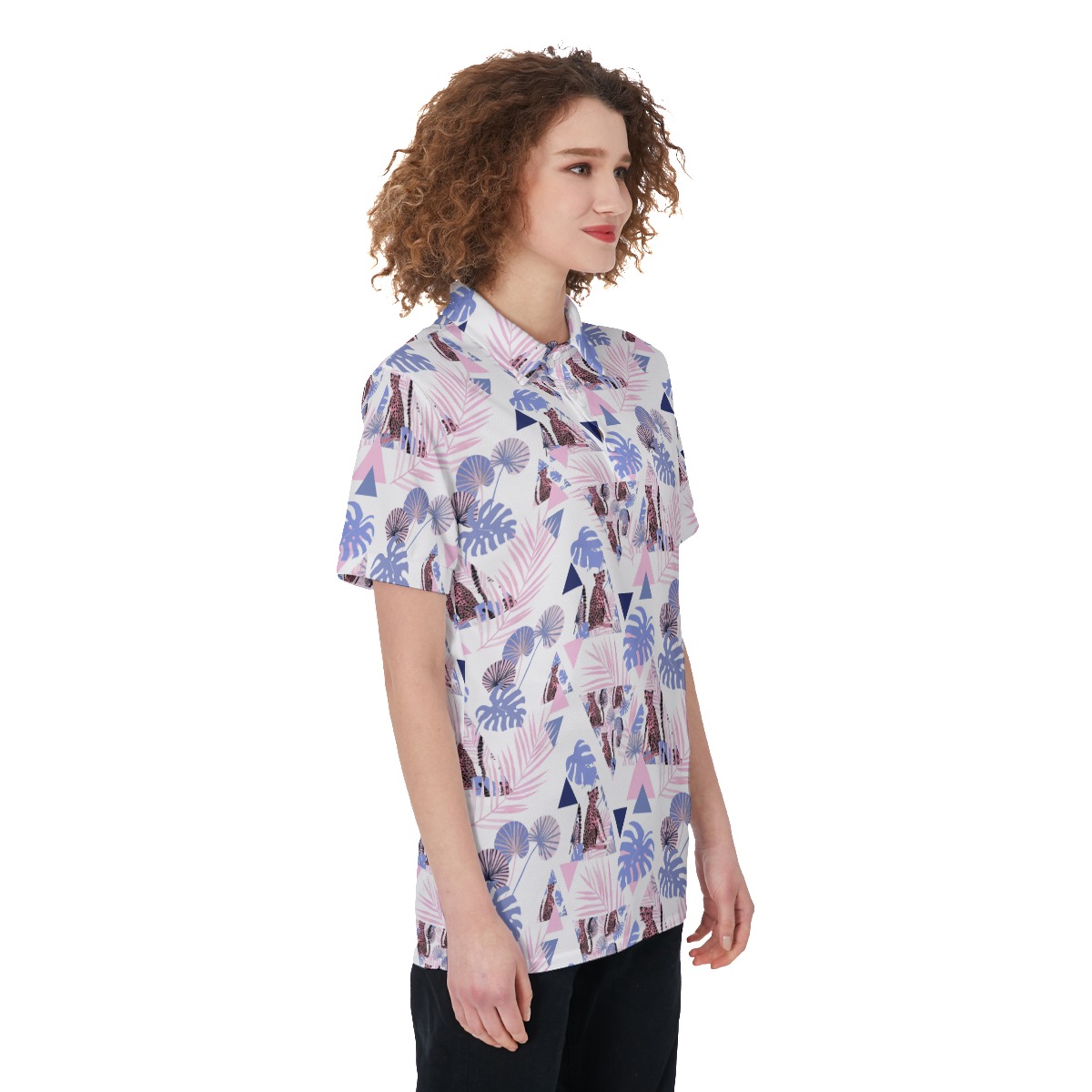 Wildlife Triangle Golf Tops For Women