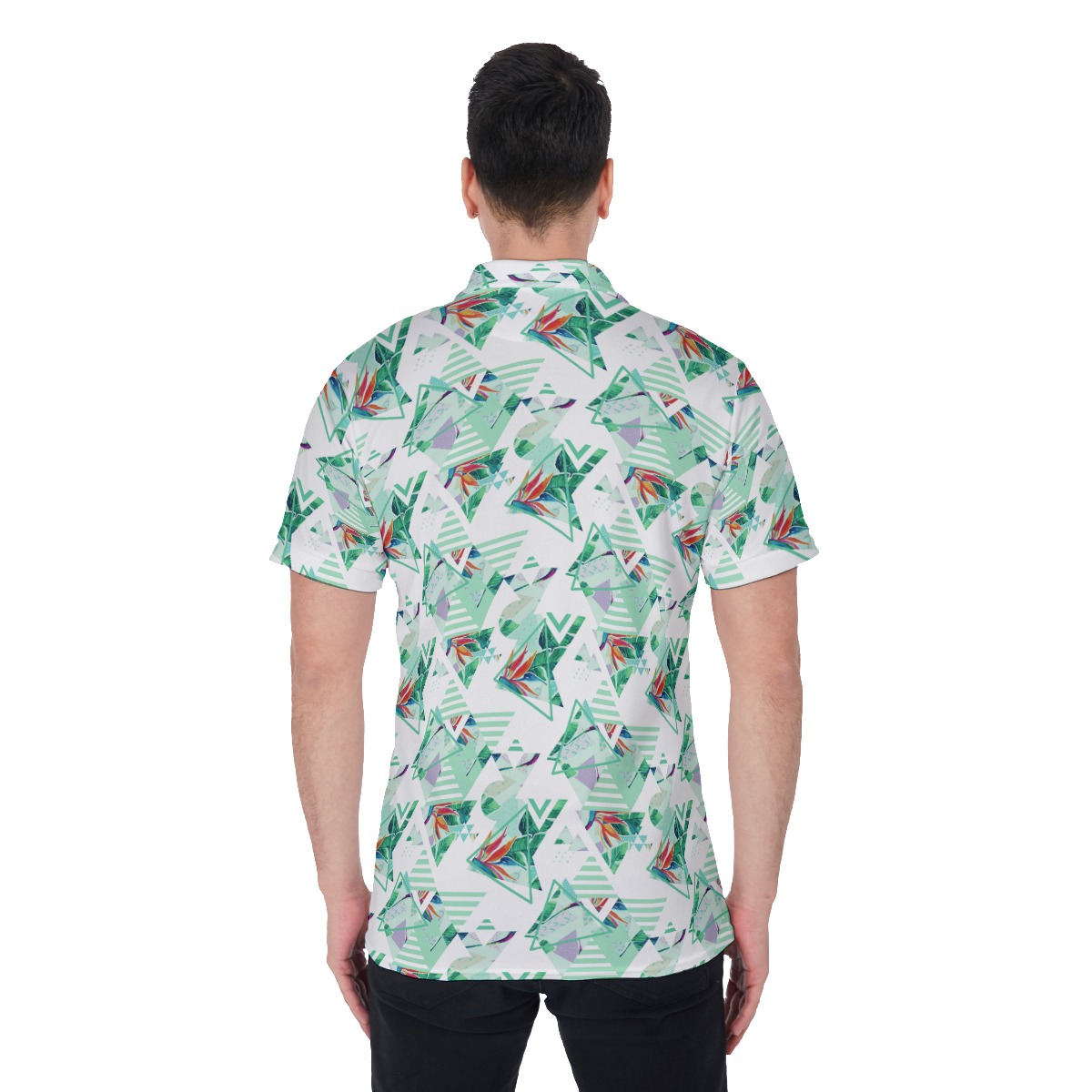Vintage Triangle Leaf Men's Golf Shirt