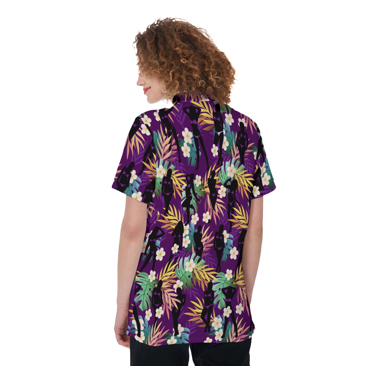 Tropical Loud Golf Shirt For Women