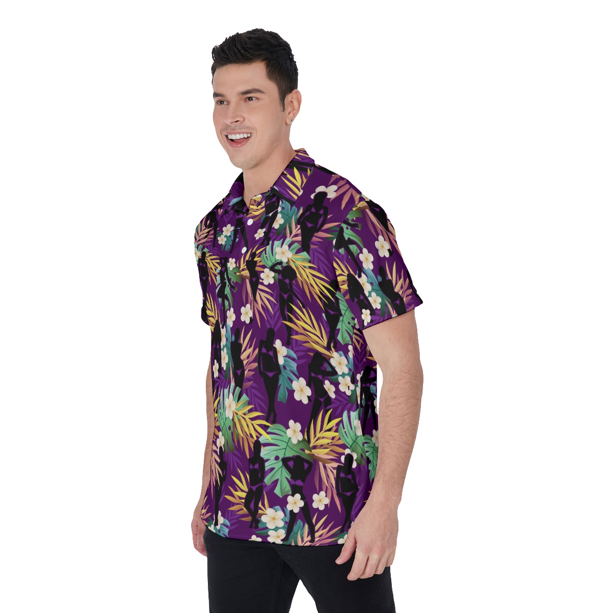 Crazy Tropical Men's Golf Shirt