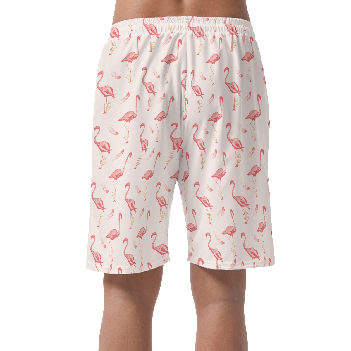Men's Lovely Flamingo Hawaiian Beach Shorts