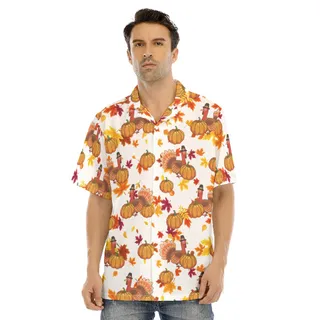 Cool Turkey Thanksgiving Hawaiian Shirt For Men