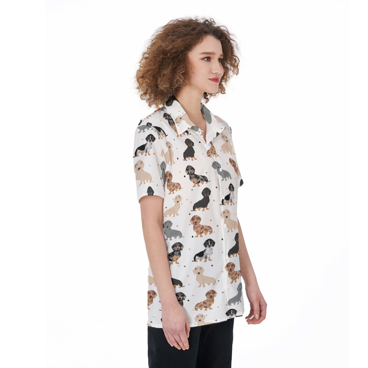 Lovely Dachshund Hawaiian Shirt For Women