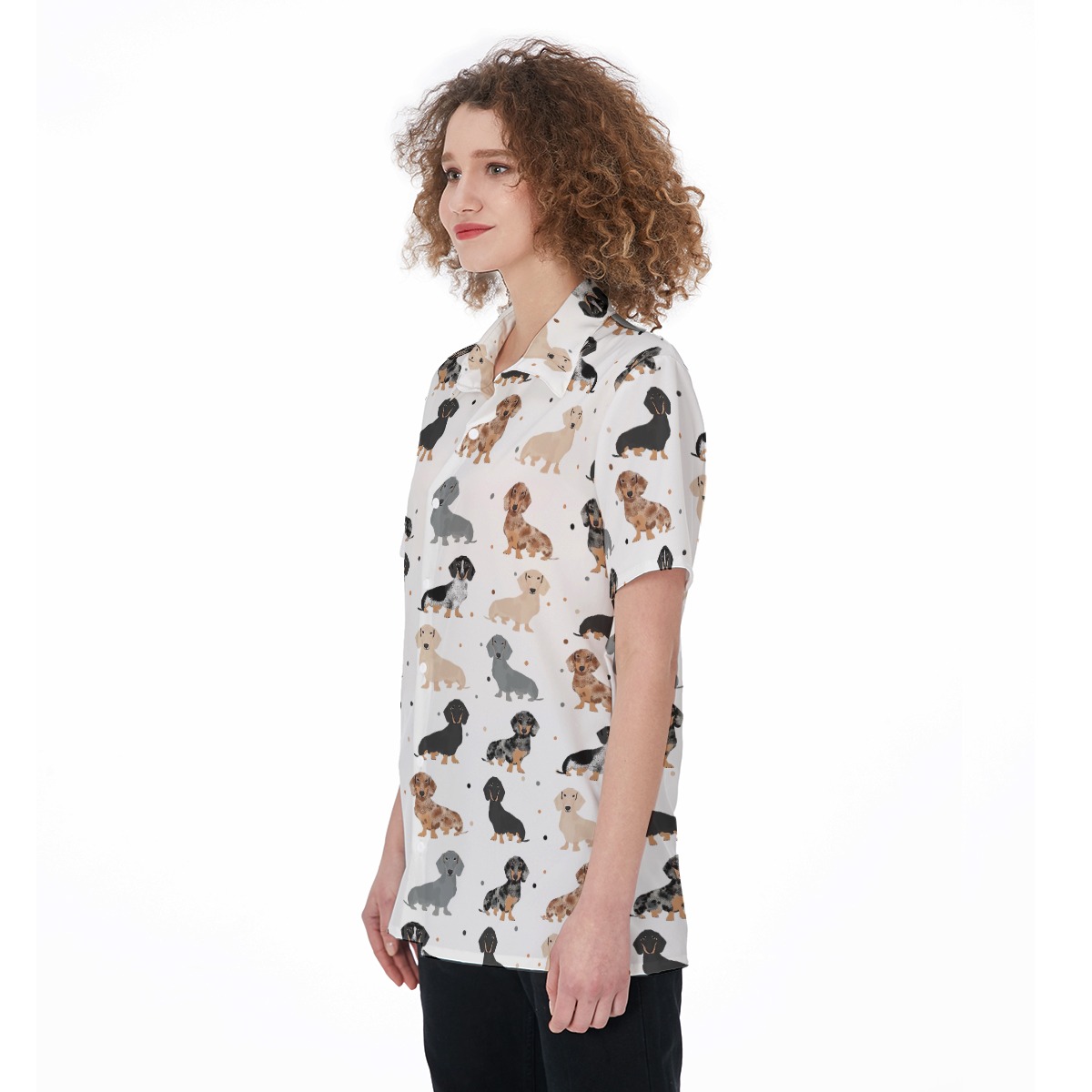 Lovely Dachshund Hawaiian Shirt For Women