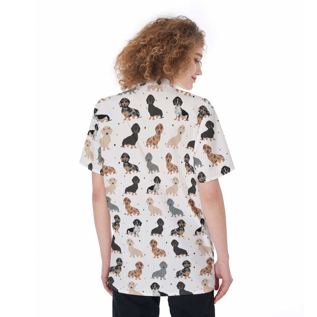 Lovely Dachshund Hawaiian Shirt For Women