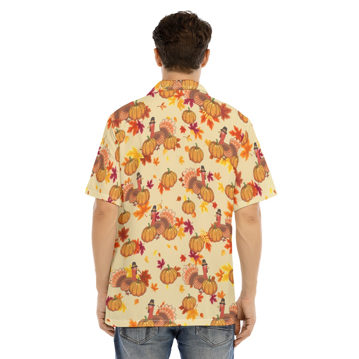 Men's Cool Turkey Thanksgiving Hawaiian Shirt