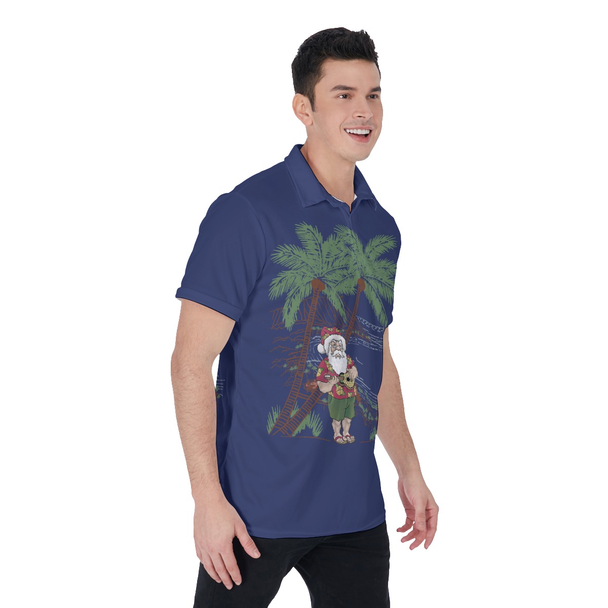 Musical Island Christmas Hawaiian Shirt For Men