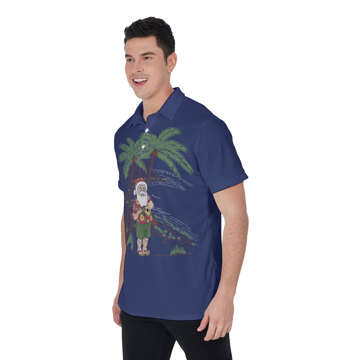 Musical Island Christmas Hawaiian Shirt For Men