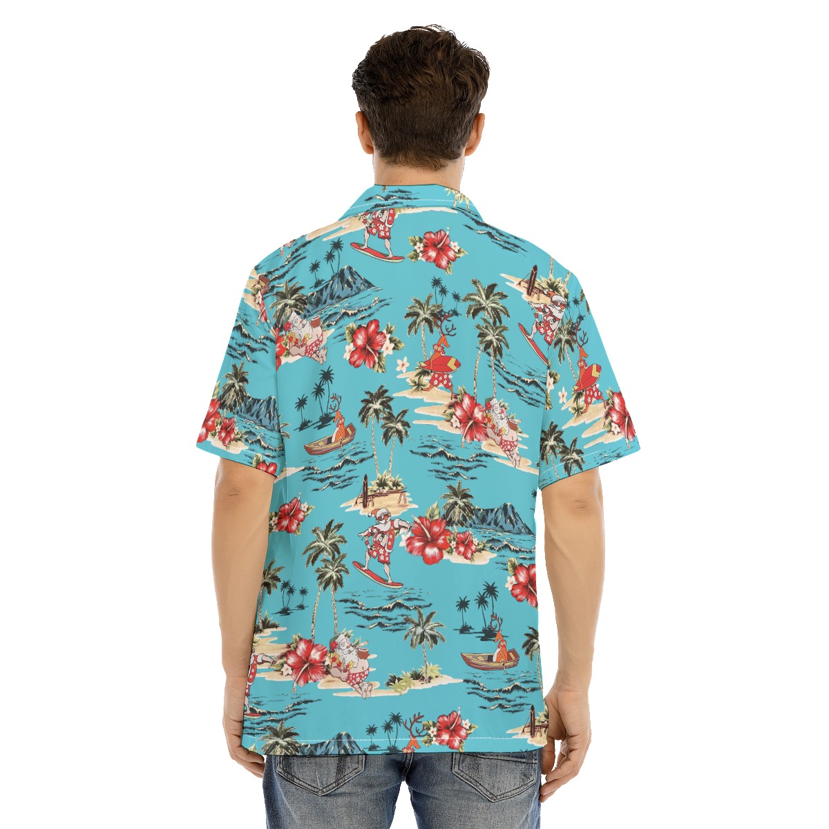 Men's Merry Tropical Christmas Hawaiian Shirt