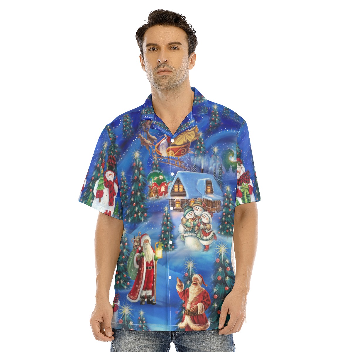 Men's Merry Christmas Eve Hawaiian Shirt - variant image 1