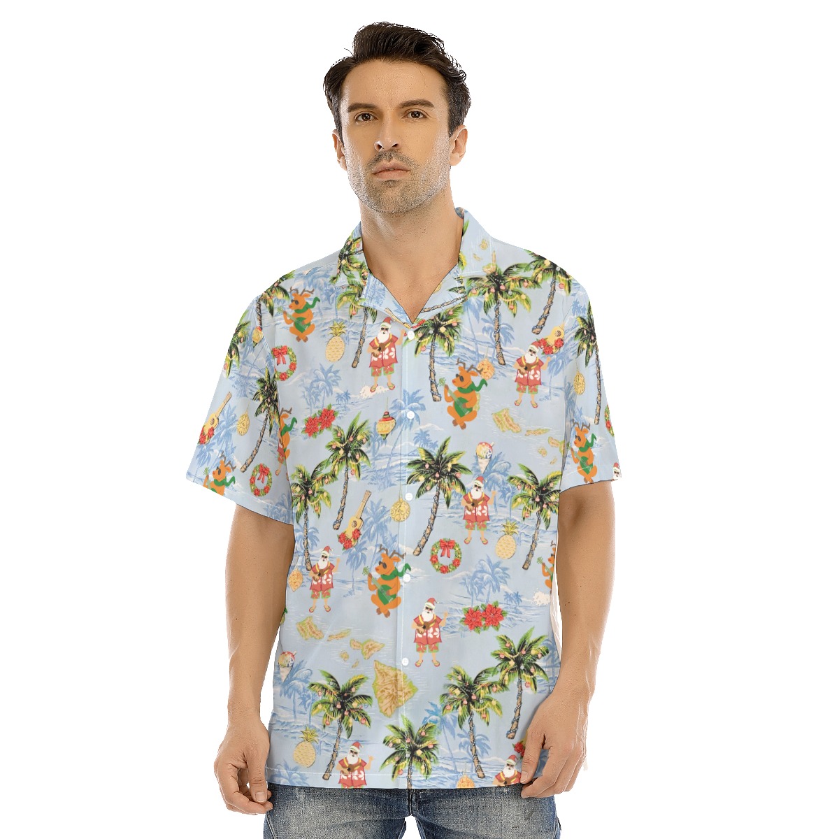 Men's Musical Christmas Hawaiian Shirt - variant image 1