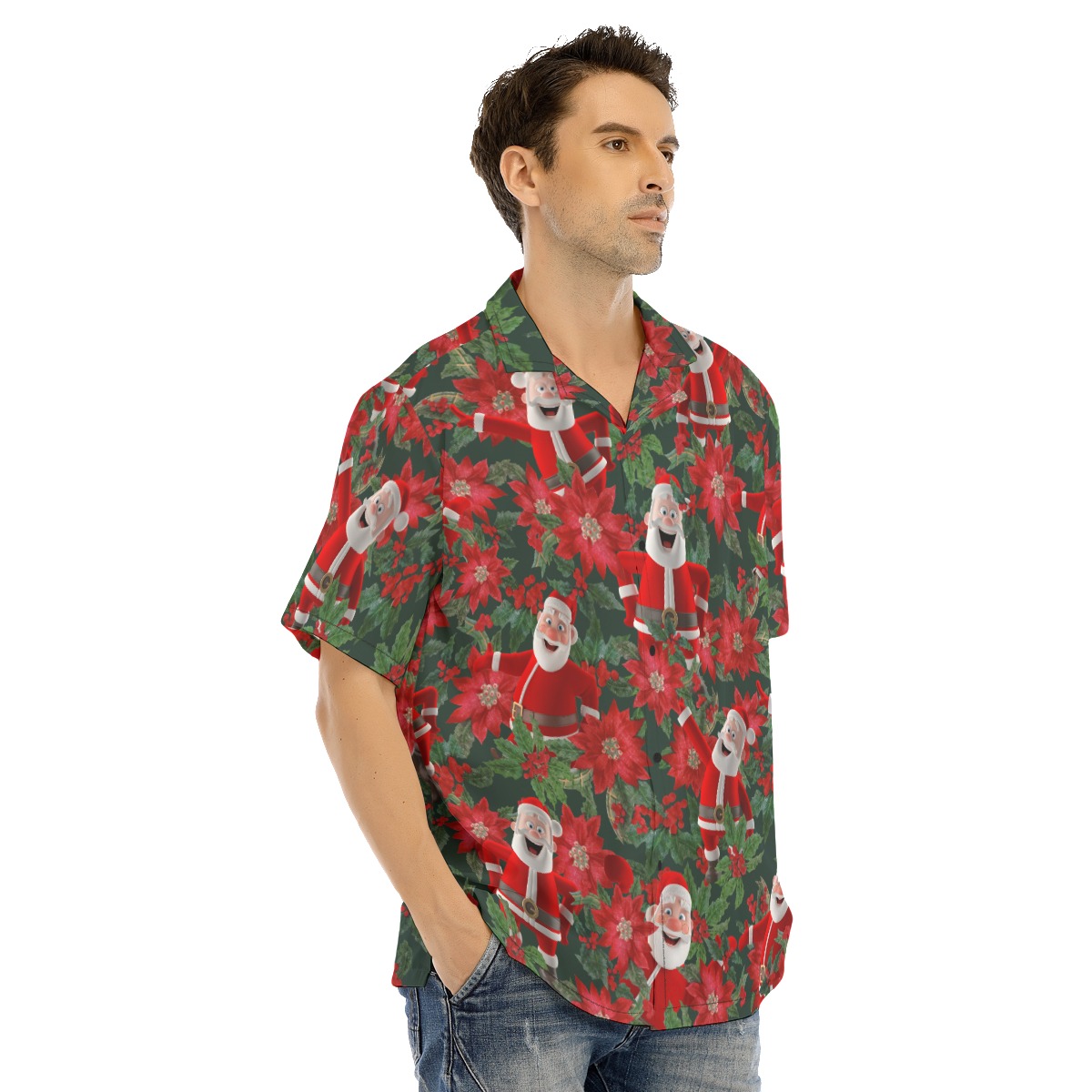Men's Cool Santa Christmas Hawaiian Shirt
