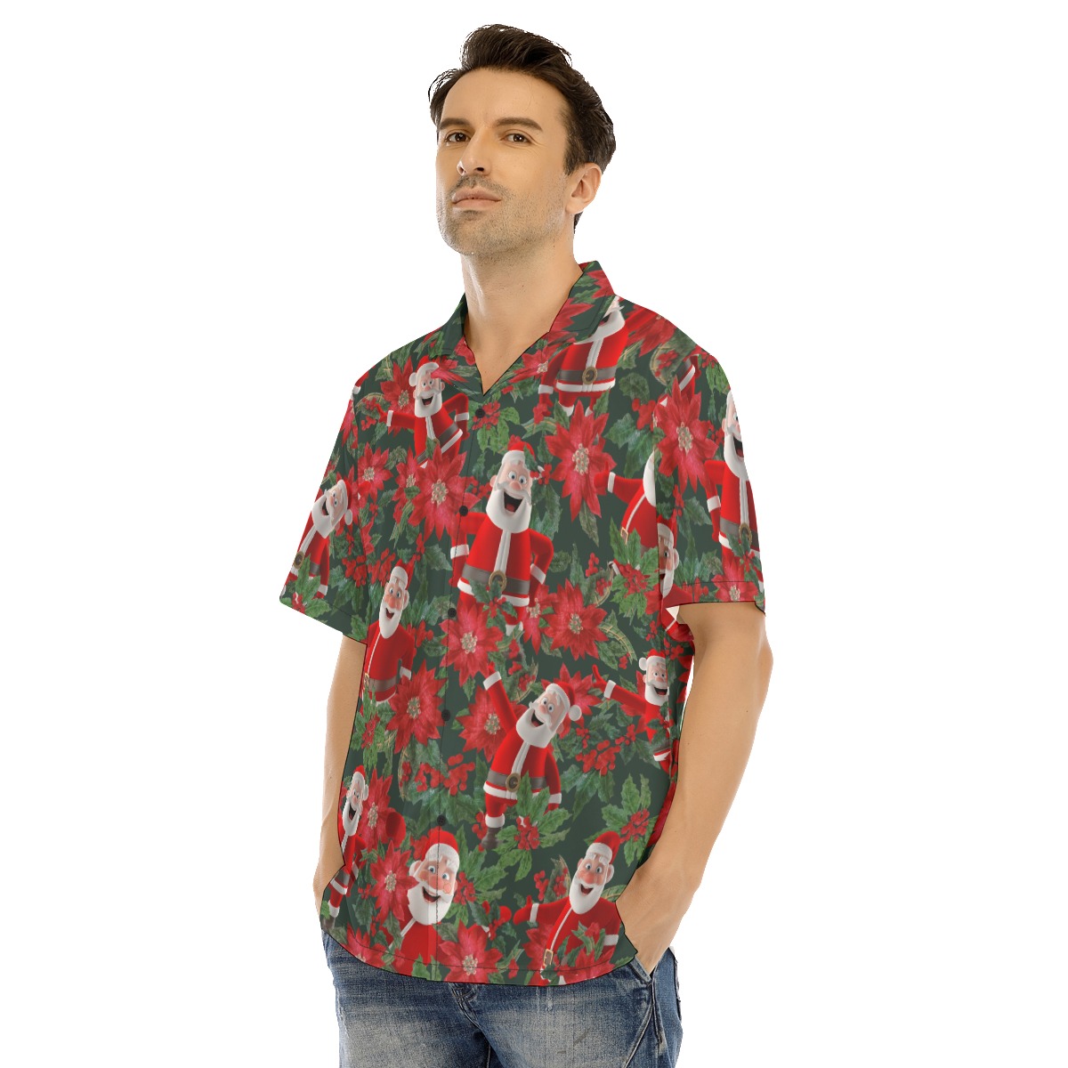 Men's Cool Santa Christmas Hawaiian Shirt