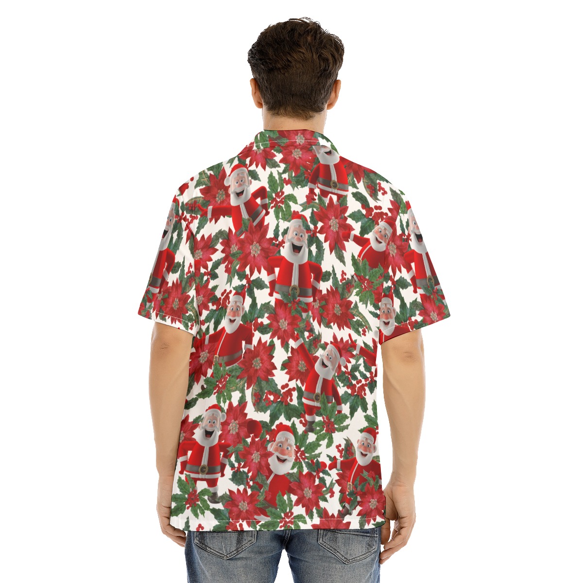Men's Happy Santa Christmas Hawaiian Shirt