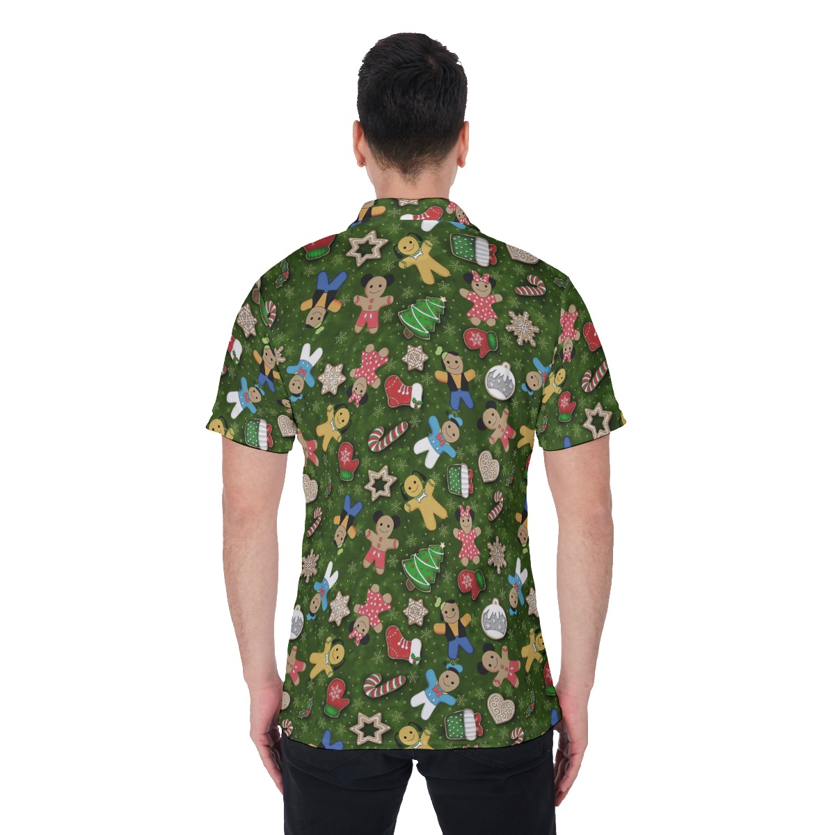Cute Gingerbread Christmas Hawaiian Shirt For Men