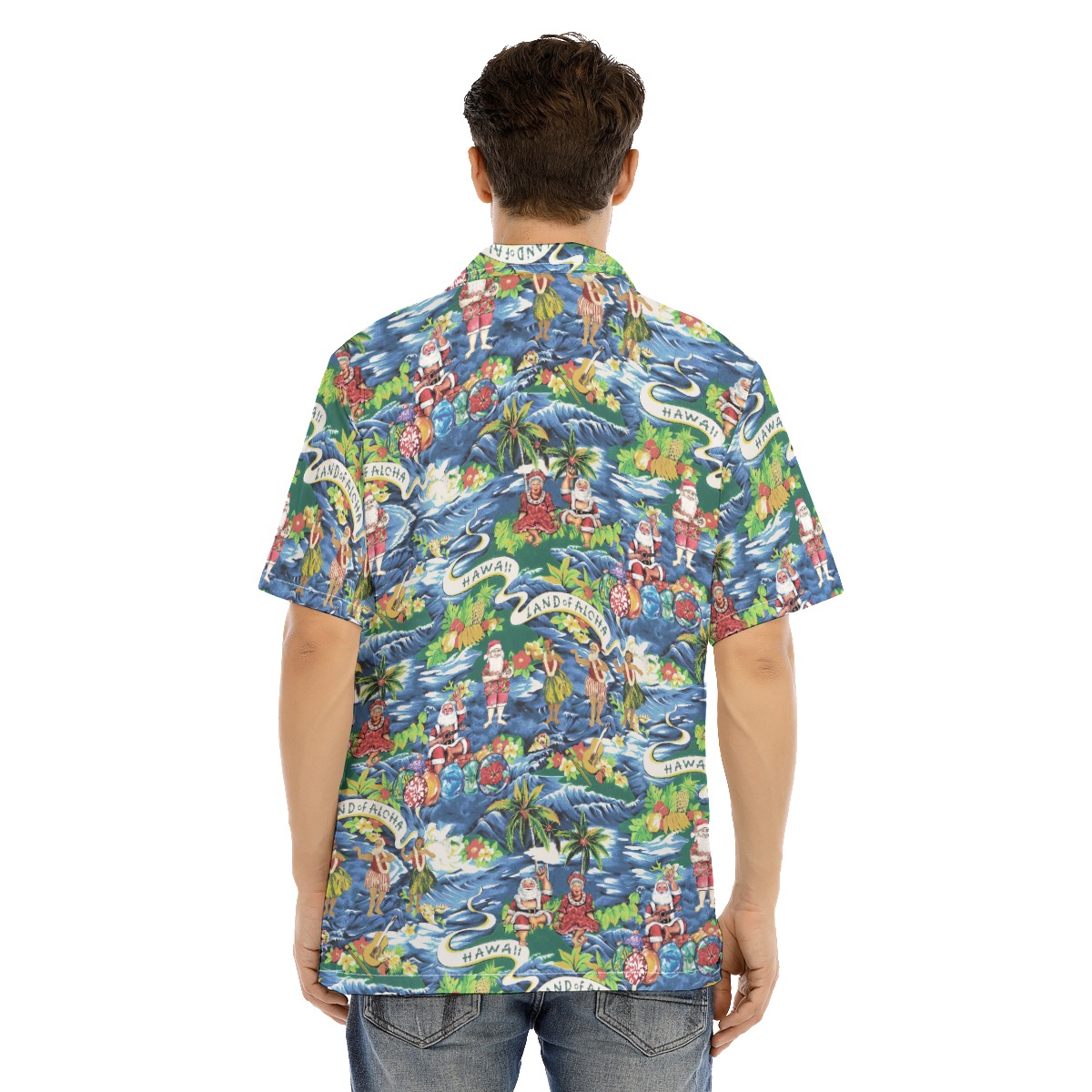 Men's Aloha Island Tropical Christmas Hawaiian Shirt