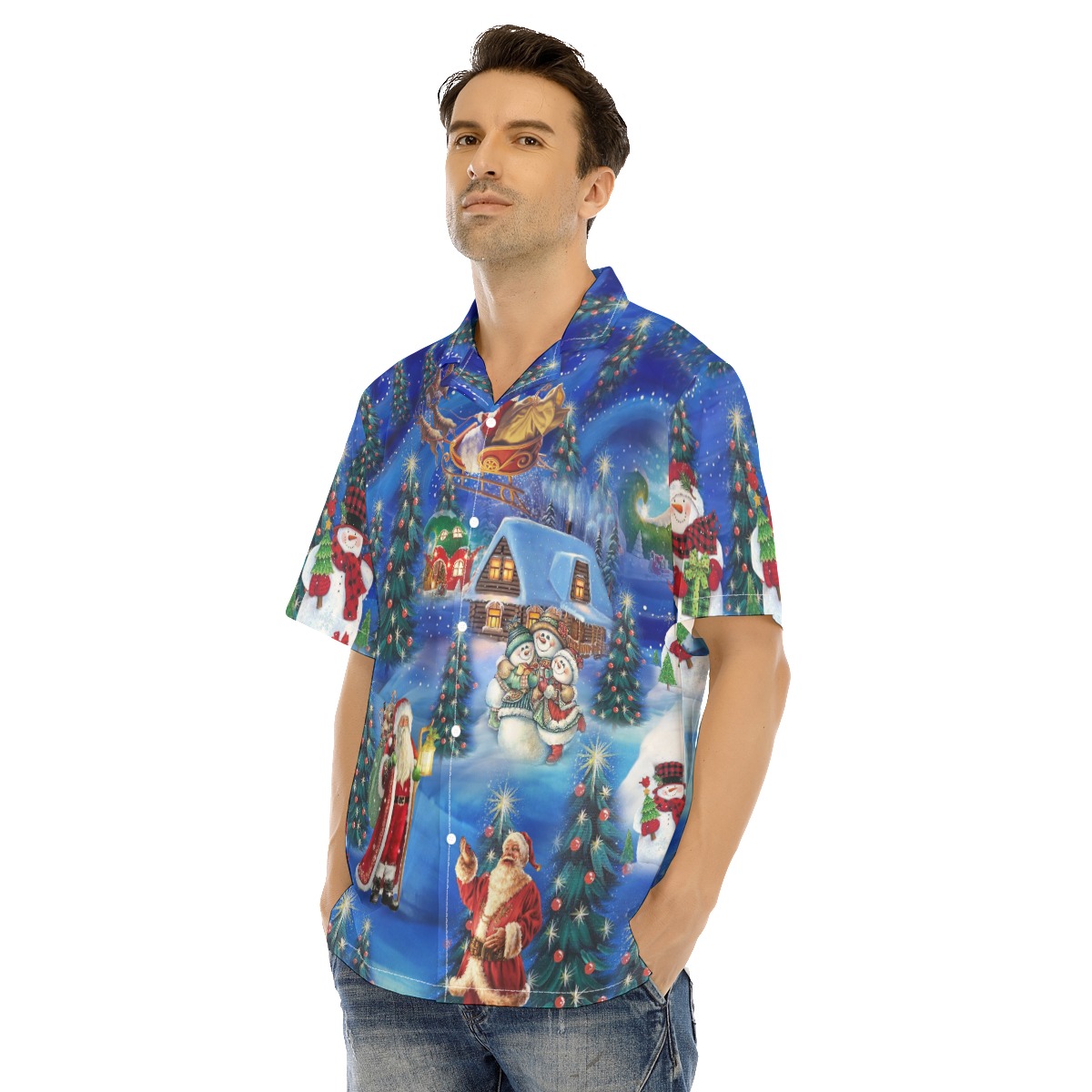 Men's Merry Christmas Eve Hawaiian Shirt