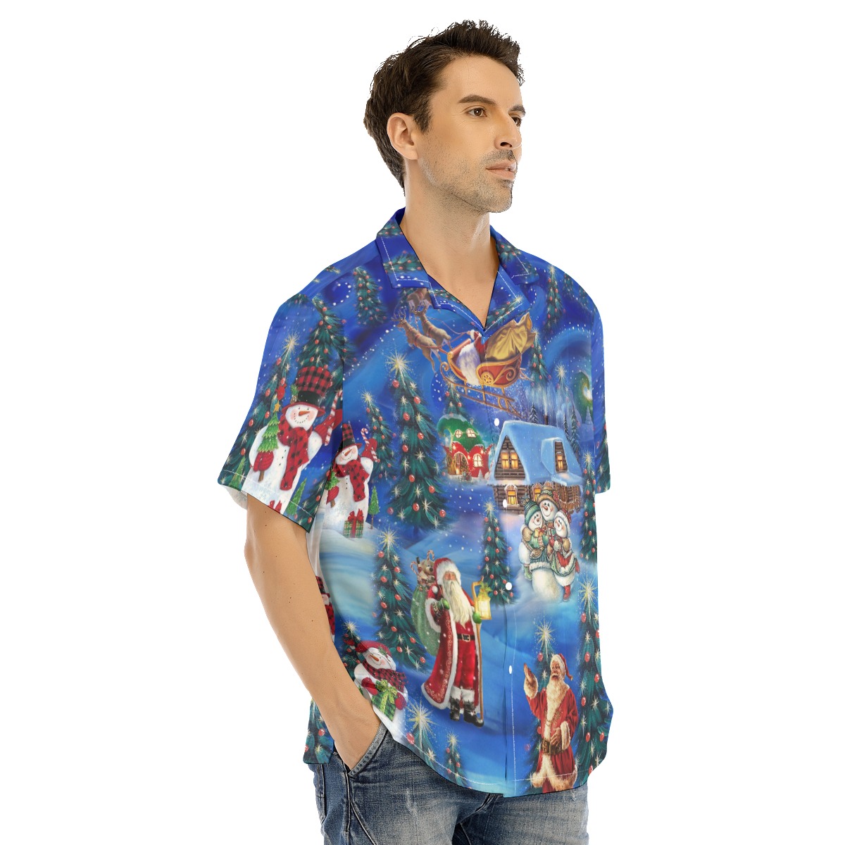 Men's Merry Christmas Eve Hawaiian Shirt