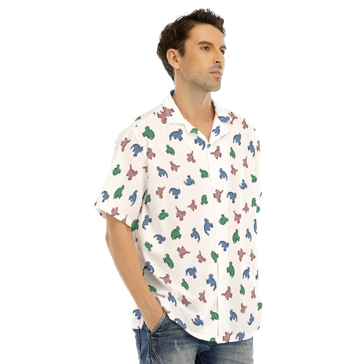 Cute Dinosaur Hawaiian Shirt For Men