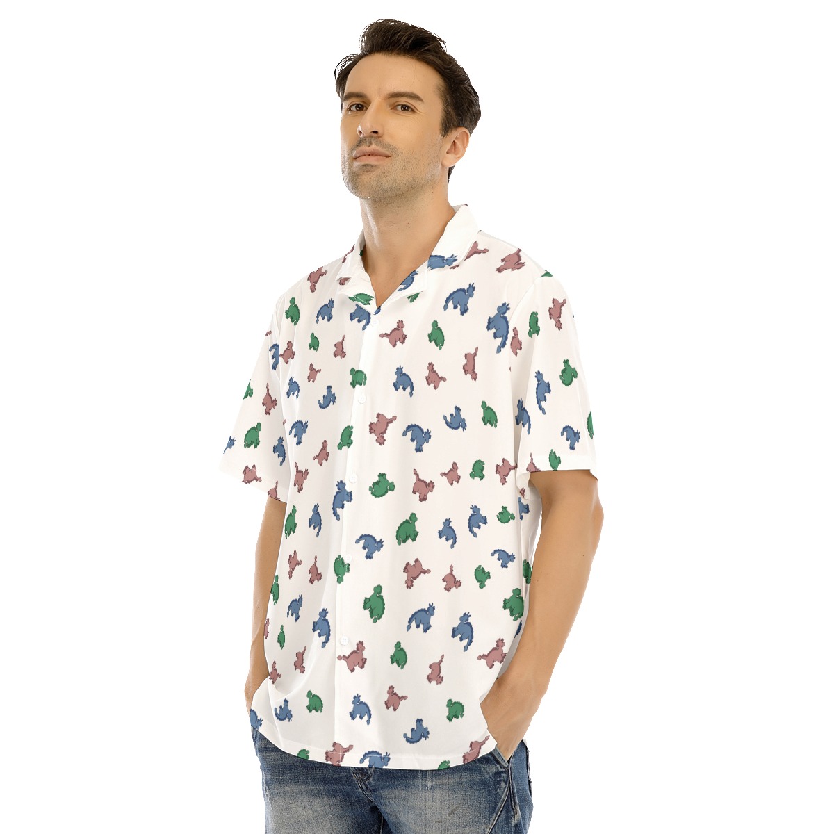 Cute Dinosaur Hawaiian Shirt For Men