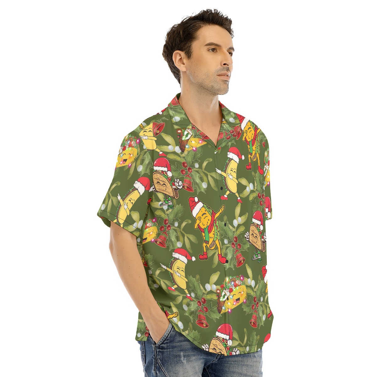 Men's Delicious Taco Christmas Hawaiian Shirt