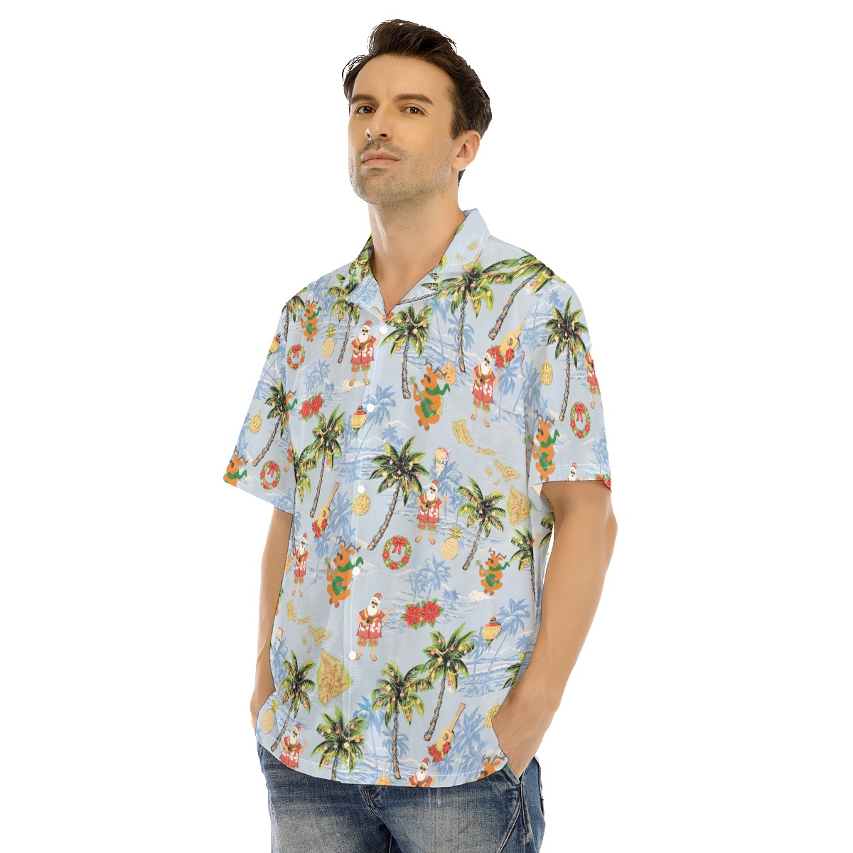 Men's Musical Christmas Hawaiian Shirt