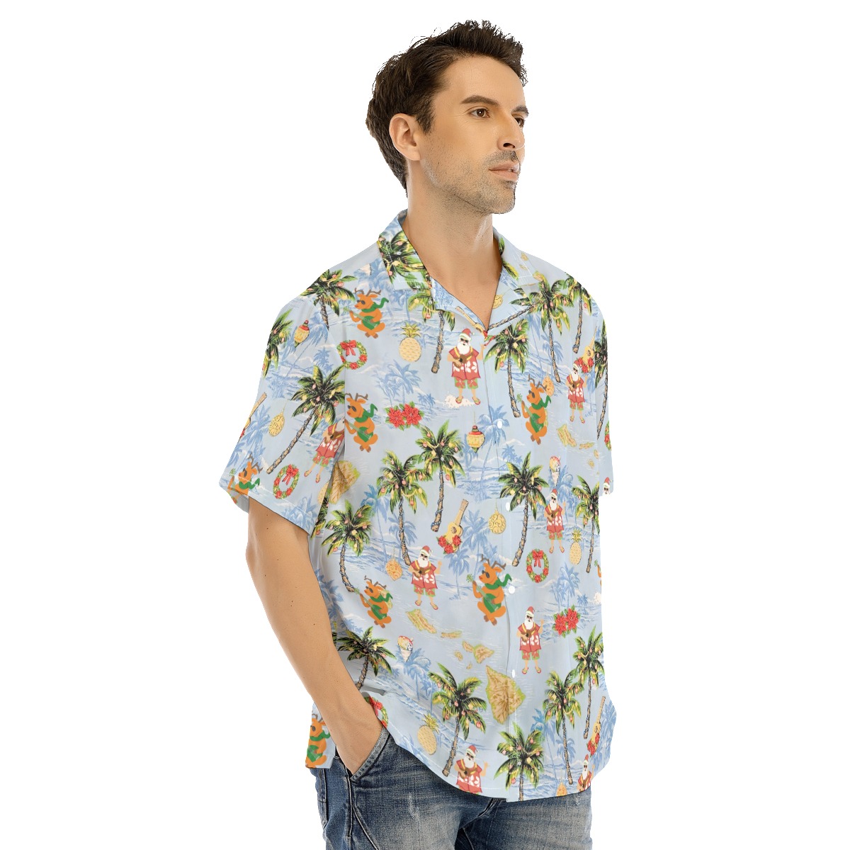Men's Musical Christmas Hawaiian Shirt