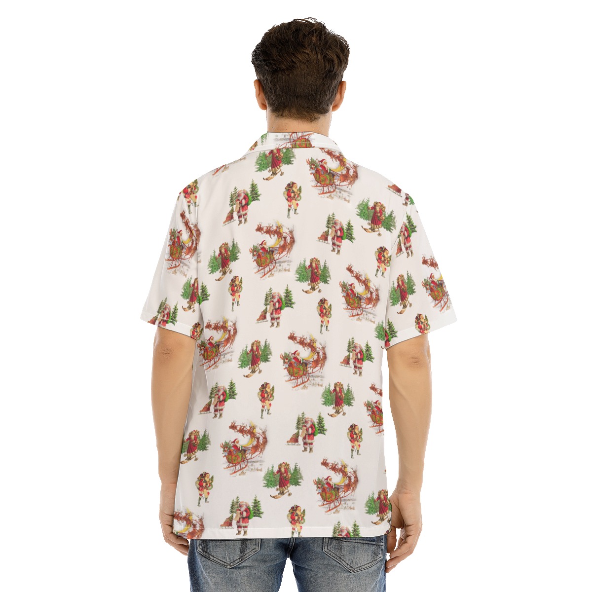 Men's Cool Santa Claus Christmas Hawaiian Shirt