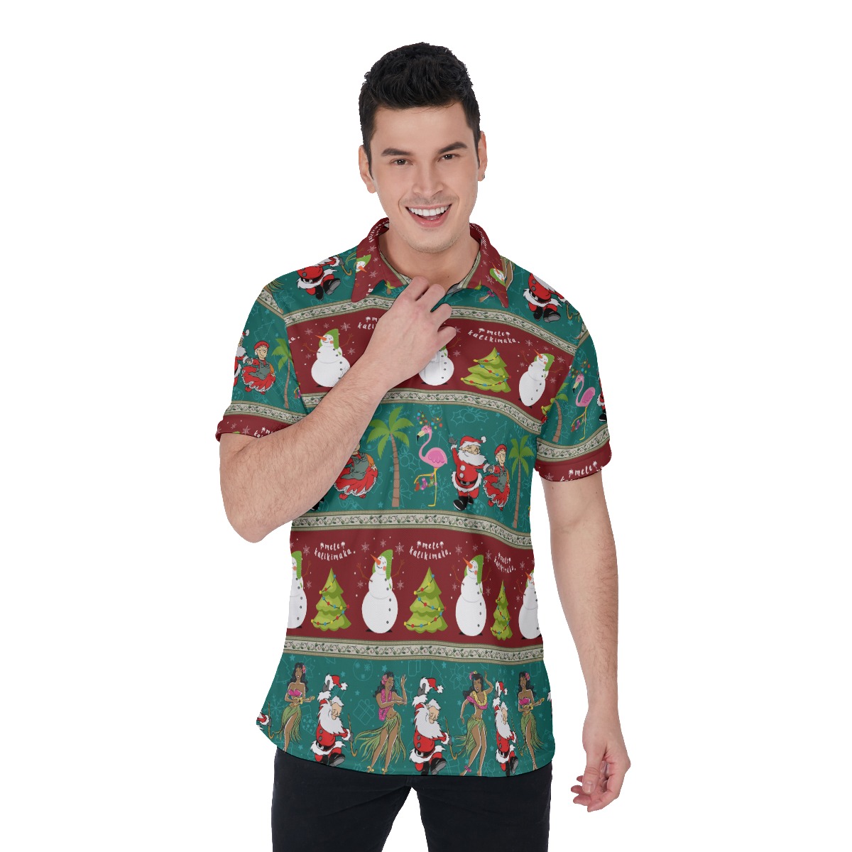 Men's Mele Kalikimaka Hawaiian Shirt - variant image 1