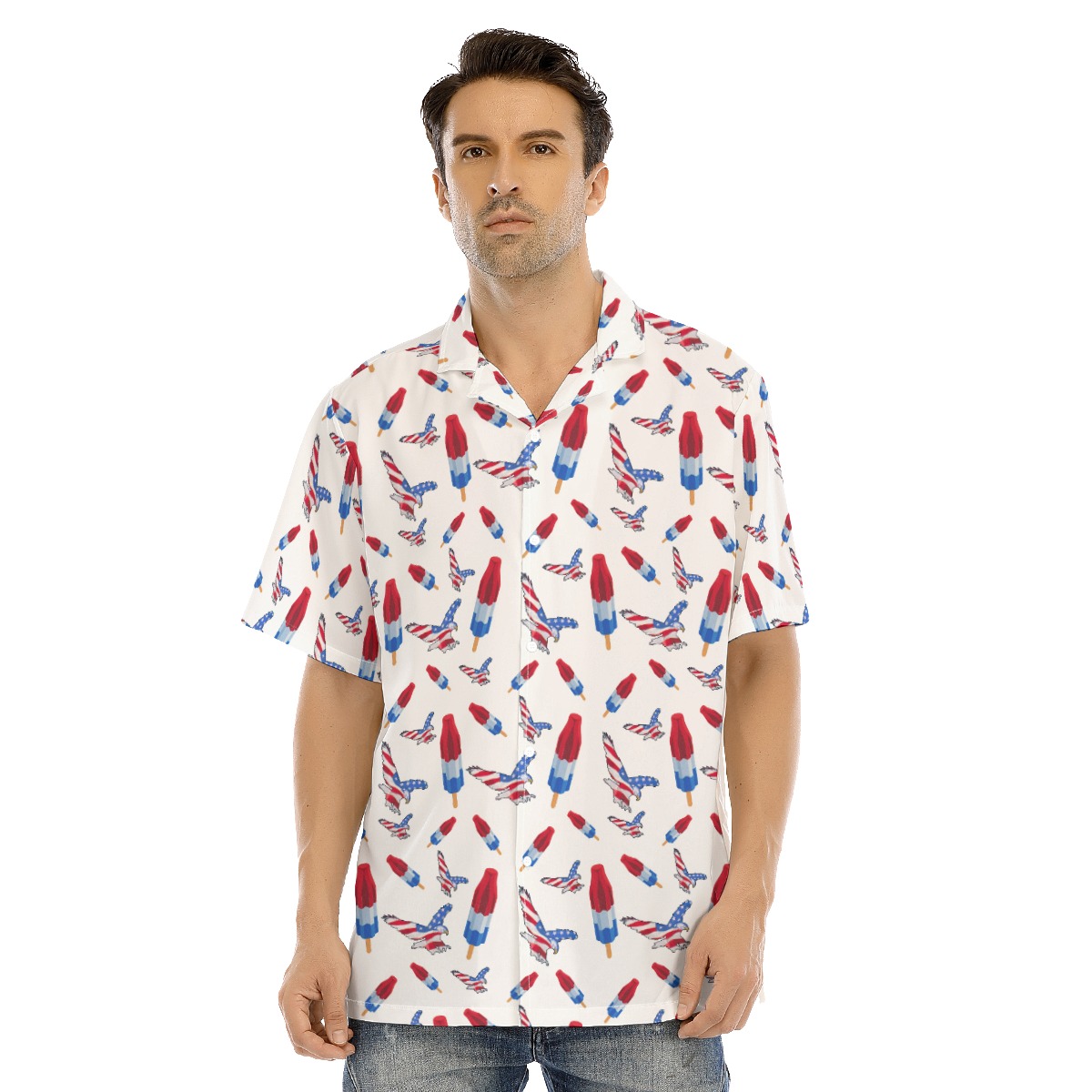 4th Of July Eagle Hawaiian Shirt For Men - variant image 1