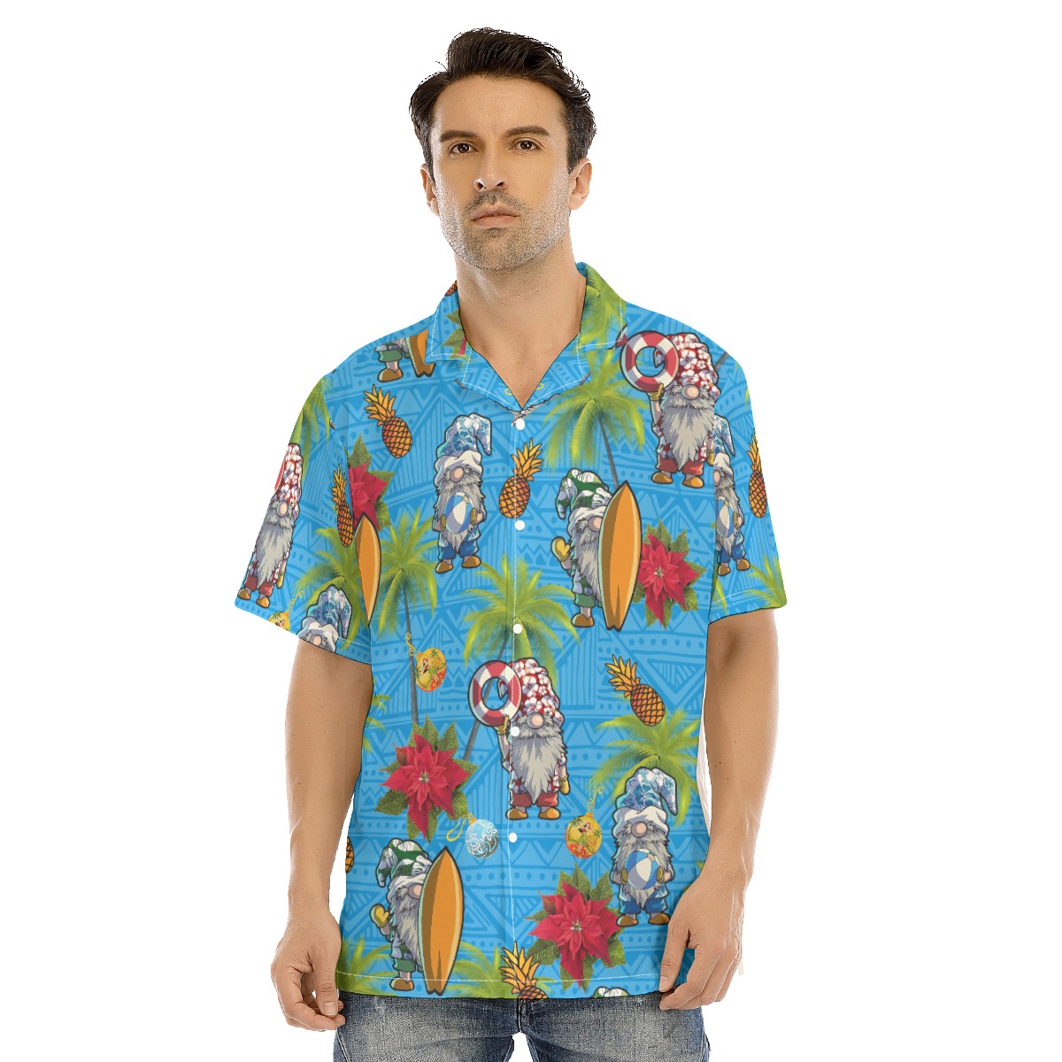 Beach Gnome Christmas Hawaiian Shirt For Men - variant image 1